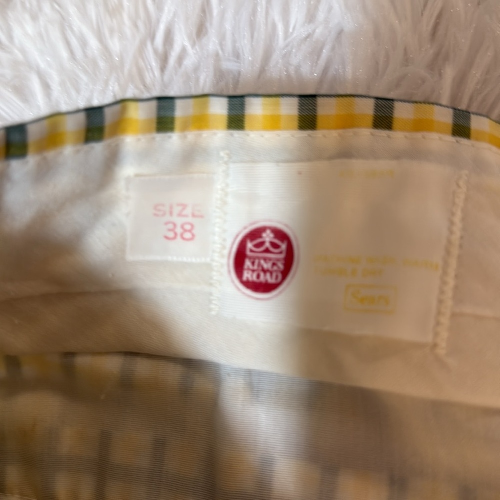 VTG Permaprest Sears King's Road Men's Retro Plaid shorts 38 - Picture 2 of 8